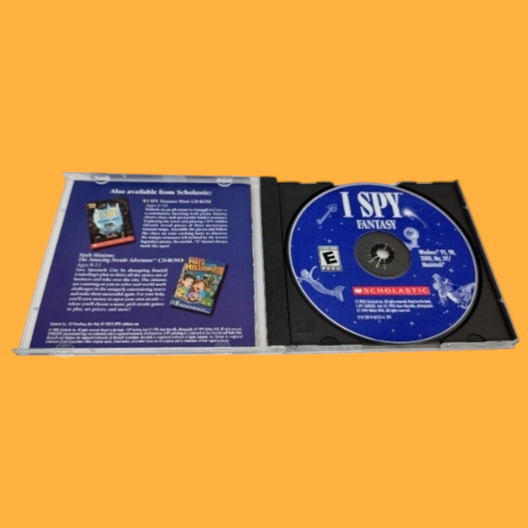 Halloween Scholastic 1st Print 1996 Spooky Night Book & Two I Spy CD-ROM Games - Picture 14 of 16